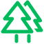 Trees planted icon
